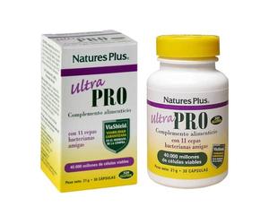 Ultra Probiotic 30 Cápsulas Natures Plus - Bienestar De La Flora Intestinal