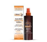 Ultra Retinol Complex Hello Summer - Aceite en spray protector y reestructurante para cabello ideal durante y después de la exposición al sol. Protege y desenreda el cabello. 100 ml y 12 m