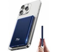Ultra Slim Power Bank per MagSafe, Wireless PowerBank Magnetico 5000mAh, Caricatore Portatile per iPhone 17/16/15/14/13/12/Pro/Plus/Max Series, Batteria Portatile Azul