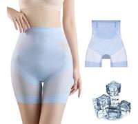 Ultra Slim Tummy Control Hip Lift Panties, Ropa Interior Moldeadora de Cuerpo de Talle Alto de Seda de Hielo sin Costuras de Verano, Seda de Hielo Ultra Delgada Cintura Alta Bragas