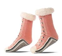 Ultra-thick Cashmere Slipper Home Socks with Silicone Grips, Cashmere Socks for Women (#3,One Size)