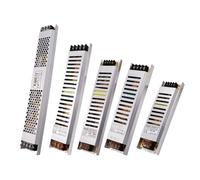 Ultra Thin LED Power Supply DC 12V 24V Lighting Transformers 25W 100W 150W 200W 350W 300W 400W AC 185-265V Driver For LED Strip(200W,24V)