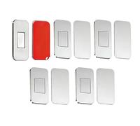 Ultra Thin Magnetic Catch, Adhesive Door Latch, 5 Pieces Stainless Steel Cabinet Magnet with Strong Hold, Drawer Closure Device, Furniture Lock with Slim Design, Home Hardware for Kitchen and Bathroom