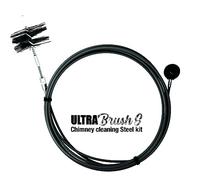 ULTRABRush S | Limpieza de chimeneas. Kit de limpieza para estufa de pellets. Escobilla para deshollinador compatible con todo tipo de chimeneas. Ultra robusto. 6 m