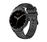 Ultrafine Women's Smartwatch Metal Bluetooth 5.2 Smart Band Frameless Female Function IP67 Waterproof (Black)