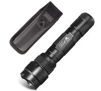 UltraFire 502B - Linterna LED pequeña (1000 lúmenes, modo único con funda de flash, funda duradera de nailon para mini linterna táctica)