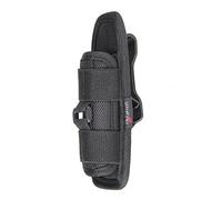 ULTRAFIRE Funda de Linterna Nylon Stretchy Tactical Antorcha Bolsa Titular de la Antorcha Cubierta con Clip de 360 Grados Rotatable Cinturón, Negro