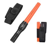 UltraFire Linterna LED de tráfico con funda, 1000 lúmenes, 5 modos con modo intermitente rojo para control de tráfico, estacionamiento, aeropuerto, A100