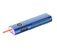 ULTRAFIRE Linterna LED recargable de 1200 lúmenes con luz UV de 365 nm y puntero de haz rojo, 4 modos de linterna táctica pequeña, linterna EDC de triple luz para exteriores, trabajo, emergencia, S3