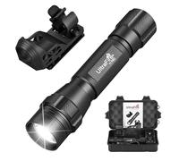 ULTRAFIRE Linterna táctica LED con funda para cinturón, linterna pequeña de 1000 lúmenes, modo único, con soporte para linterna para cinturón de trabajo, linterna de policía para las fuerzas del orden