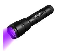 ULTRAFIRE Linterna UV de luz negra, súper potencia UV 395-405 nm LED WF-502B linternas de luz negra para detector de fugas, manchas de orina de mascotas, chinches (no incluye baterías)