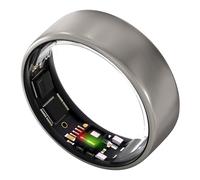 ULTRAHUMAN Ring Air: Rastreador de sueño y Actividad física, Anillo Inteligente para Mujeres y Hombres, Sin Tarifa de aplicación para Funciones estándar, 5, Titanio Crudo