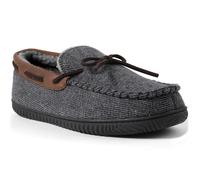 ULTRAIDEAS Zapatillas Cómodas de Casa para Hombre, Pantuflas Mocasín de Espuma con memoría, Gris Oscuro, 45 EU