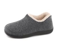 ULTRAIDEAS Zapatillas de casa de mujer con espuma de memoria y forro polar, con suela de goma antideslizante para interiores y exteriores,Gris,41 EU