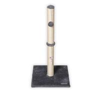 ULTRALARK Cat Scratching Post - Tall Sisal Scratch Tower with Hanging Ball & Mouse, Sturdy Base for Kittens & Adult Cats (Gris)