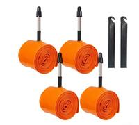 Ultraligero para tubo interior TPU 700C para neumáticos de bicicleta de grava de 35C a 40C con peso de 64 9 g y válvula de aleación de aluminio para una mayor durabilidad y retención de gas (4 piezas