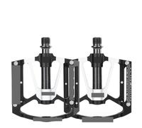 Ultralight Bicycle Pedal CR-MO Axle 3 Bearings Bike Anti Slip Racing para Bicicletas(Black)