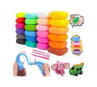 Ultralight Children's Dough, 24 Colours, Air-Drying Modelling Clay, Non-Toxic Super Soft, with Tool, Creative Play, DIY Crafts for School, Nursery Chi