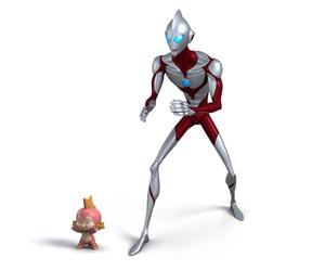 ULTRAMAN CLASE DE ENTRADA (ULTRAMAN: RISING) Modelo de plástico colorido