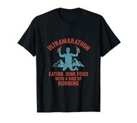 Ultramarathon Junk Food Beer Trail Running Gráfico Camiseta