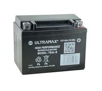 ULTRAMAX Motorcycle Scooter Quad Battery Replace YB4L-B, YT4L-BS, YTX4L-BS