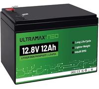 ULTRAMAX Neo 12V 12AH Batería recargable de litio (UPS, Scooter, Boat, Ride on Toy Car and more)