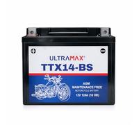 ULTRAMAX TTX14-BS (REPLACES YUASA YTX14-BS) Motorcycle Gel battery