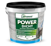 Ultrament 82451900116608 Power Dicht Universal súper Flexible | Sellado de Techo y Bricolaje | 1 litro, Negro