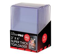 Ultrapro 3" x 4" Super Thick 260pt Toploader Carga Superior, Transparente, 10,3x7,6x7,8