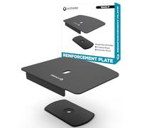 ULTRARM Placa de refuerzo de monitor de acero para mesas delgadas y de vidrio, se adapta a la mayoría de soportes de soporte de monitor y soportes de abrazadera en C, negro, MAAC-P