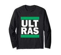 Ultras Glasgow Hooligans Retro Bhoys 1888 en Verde y Blanco Manga Larga