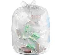 Ultrasac 45 Gallon 3.0 MIL Clear Heavy Duty Contractor Trash Bags with Handtie - 33" x 48" - Pack of 20 - for Construction, Commercial, & Industrial