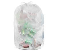 Ultrasac UL-39586CL - Bolsas de basura transparentes resistentes de 55-60 galones, 6.0 mil, 39 x 58 pulgadas, paquete de 15 unidades, para contratistas, construcción e industria