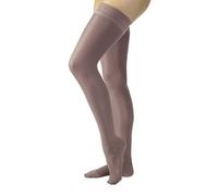 Ultrasheer de mujer 20-30 mmHg muslo alto soporte firme calcet¨ªn con encaje superior de silicona Tama?o de la banda: medio, color: antracita