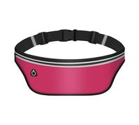 UltraSlim - Riñonera para mujeres y hombres, cinturón delgado para correr, bolsa impermeable para dinero, Rosado, Moda