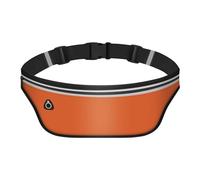 UltraSlim - Riñonera para mujeres y hombres, cinturón delgado para correr, bolsa impermeable para dinero, Naranja, Moda
