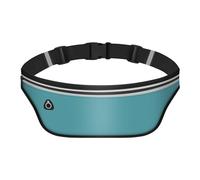 UltraSlim - Riñonera para mujeres y hombres, cinturón delgado para correr, bolsa impermeable para dinero, Azul, Moda