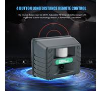 Ultrasonic 4 Alarm Sounds Electronic Pest Repellent for Bird Wild Animals Outdoor US 110V