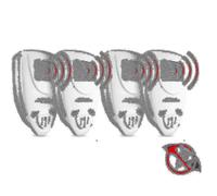 Ultrasonic Bat Repellent Pack Of 4 - Get Rid Of Bats In 72 HoursEU PLUGWHITE G