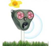 Ultrasonic Cat Repeller, Outdoor Ultrasonic Cat Repeller, Dog Repellent, Solar Charging, USB Charging Prevent Dogs and Cats, Birds, for Gardens, Field