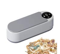 Ultrasonic Cleaning Machine, Ring Washer, Low Noise Cleaner with Reliable Build, Compact Utility with Smooth Application, 21.5 * 7.7 * 7.8cm Jewelry Accessory, Effective Solution for Watch Necklace
