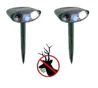 Ultrasonic Deer Repeller - Pack Of 1 - Solar Powered - Get Rid Of Deer In 48 Hours