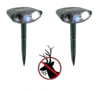 Ultrasonic Deer Repeller - Pack Of 2 - Solar Powered - Get Rid Of Deer In 48 Hours -CPVP