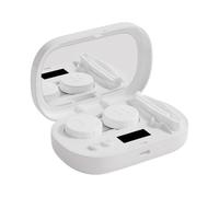 Ultrasonic Lens Cleaner Machine, Rechargeable Soft Contacts Lens Washer, 5 Intelligent Cleaning Modes, Soak Storage Case Included, Portable Solution, Ideal for Adults Family Friends