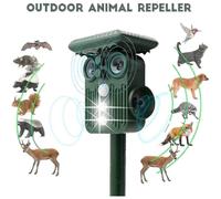 Ultrasonic Solar Deer Repeller - 5 Adjustable Modes - Get Rid Of Deer In 48 Hours