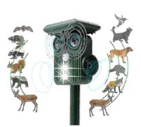 Ultrasonic Solar Deer Repeller - 5 Adjustable Modes - Get Rid Of Deer In 48 Hours