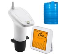 Ultrasonic Water Tank Level Gauge - Wireless Digital Level Monitor | 1.0-5.0m Depth Range, 328ft Wireless Range, IP65 Waterproof Transmitter, 3.42" LCD Receiver, Non-Contact Sensing