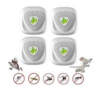 Ultrasónico de Plagas,Repelente de Plagas,Repelente Ultrasónico Ratas para Anti Cucarachas, Moscas,Mosquitos,Ratones,Arañas,100% Inofensivo para Mascotas y Humanos