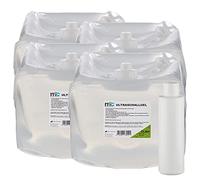 Ultrasonido Gel 20 kg Medicalcorner24 con botella vacía, 4 x 5 kg, gel de contacto, conductora Gel