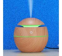 Ultrasonidos mini humidificador de aire 130 ml aroma difusor de aceite esencial para el hogar coche USB fogger Mist Maker con LED noche lámpara marrón